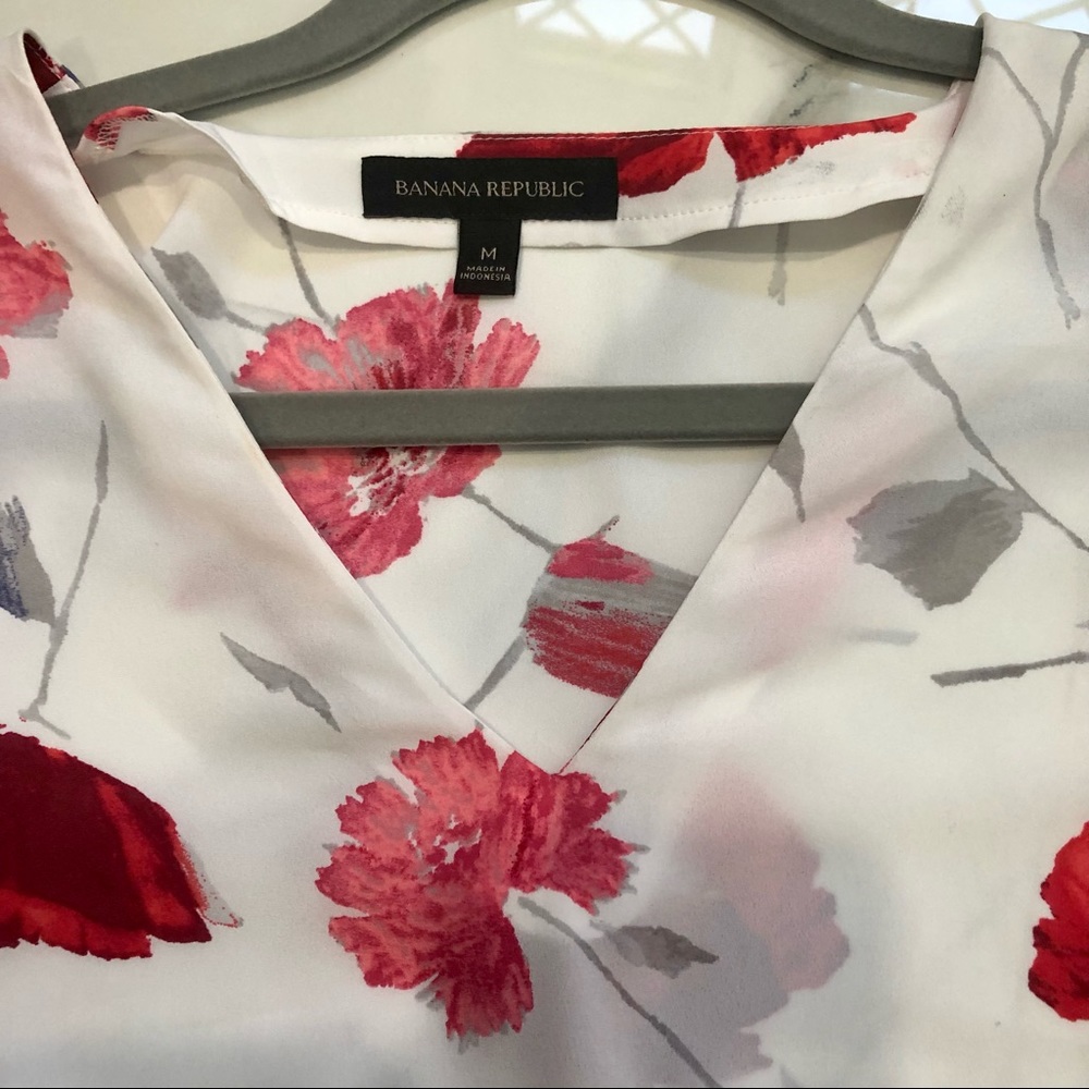 BANANA REPUBLIC FLORAL BLOUSE - Picture 5 of 6